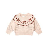 Rylee & Cru - Fair Isle Sweater - Bows