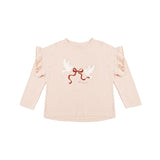 Rylee & Cru - Ruffle Long Sleeve Tee - Peace