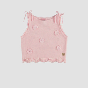 Souris Mini - Knitted Crochet Camisole - Pink