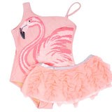 Shade Critters - One Piece and Skirt - Pink Flamingo Sequin