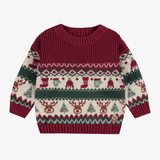 Souris Mini - Knit sweater with holiday all over print (Baby)