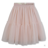 Billie Blush - Mid Length Mesh Skirt - Pink Courage