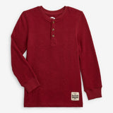 Appaman - Craftsman Thermal Henley - Dark Cherry