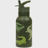 Little Lovely Company - Stainless Steel Drink Bottle - Crocodiles