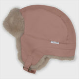 MINI A TURE - Crister Teddy Lined Winter Hood - Wood Rose