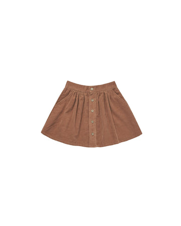 Rylee & Cru - Button Front Mini Skirt - Spice