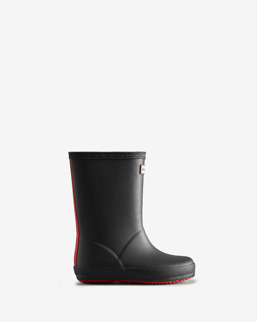 Hunter -Kids First Insulated Rain Boots - Black/Red