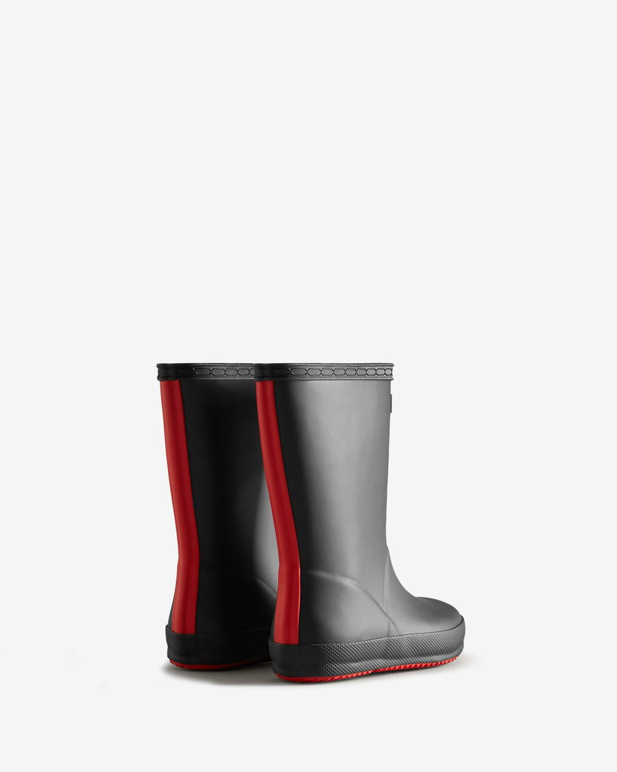 Hunter -Kids First Insulated Rain Boots - Black/Red