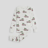 Petit Lem - Station Wagon Print PJ Set - Off White