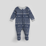 Petit Lem - Fairisle Hockey Sleeper - Dark Blue