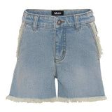 Molo - Alvira Denim Shorts - Tinted Blue