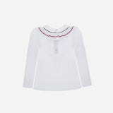Patachou -White Jersey Blouse