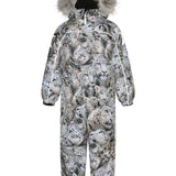 Molo- Polaris Fur Snowsuit- Snow Leopards