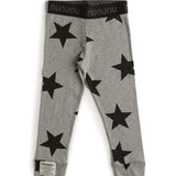 nununu - Star Logo Waistband Legging - Heather Grey