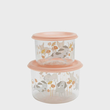 Sugarbooger - Good Lunch Small Containers 2 pcs - Puppies & Poppies