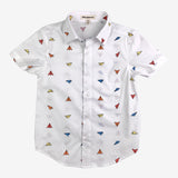 Appaman - Day Party Shirt - White Paper Planes