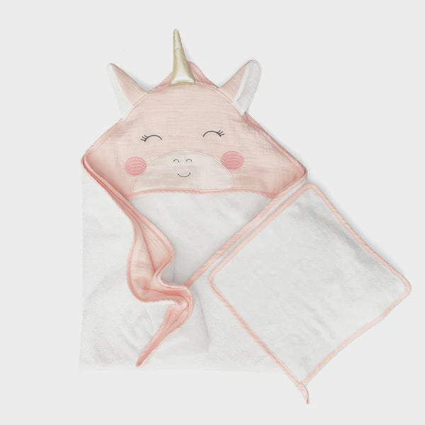 Mon Ami - Petit Unicorn Towel & Washcloth Set
