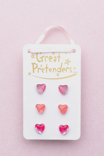Great Pretenders - Holo Heart Stud Earring Set