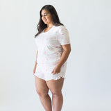 Bambi and Birdie - Ladies Shortie Set (Pink Hummingbird)