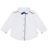 Carrement Beau - Button Up Shirt w/ Bow Tie - White