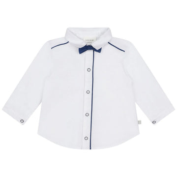 Carrement Beau - Button Up Shirt w/ Bow Tie - White