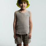 Nununu - Muslin Tank Top - Stone