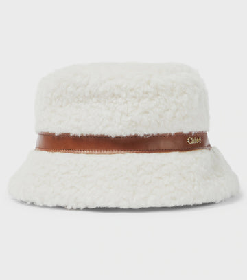 Chloe - Mini Me Sherpa Bucket Hat - Ivory