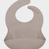 Loulou Lollipop - Solid Color Silicone Bib - Mushroom