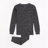 Petit Lem - 2 Piece Pajama Set - Dark Grey Glow in the Dark / Eerie Bats
