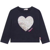 Billie Blush - T-Shirt with Heart Graphic - Navy