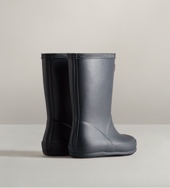 Hunter navy rain on sale boots