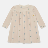 Stella McCartney - Embroidered Daisy Velour Fleece Dress - Cream