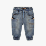 Souris Mini - Relax Fit Recycled Fiber Denim Pant - Blue