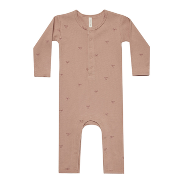 Quincy Mae - Ribbed Baby Jumpsuit - Rose
