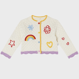 Stella McCartney - Daydreamer Scribble Embroidered Cardigan - White