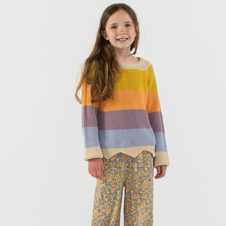 The New - Olly Knit Sweater - Multi Stripe