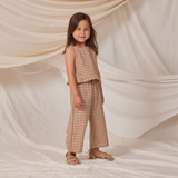 Rylee & Cru - Oceanside Top - Camel Gingham