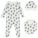 Stella McCartney - Bears Footie Set with Hat & Bib