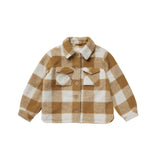 Rylee & Cru - Shearling Chore Coat - Aged Brass Checker