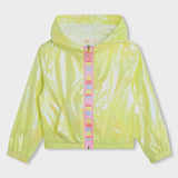 Billie Blush - Hooded Windbreaker Logo Zip - Yellow