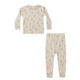 Rylee & Cru - Organic Pajama Set - Natural Trees