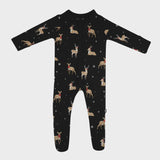 Kyte Baby - Zippered Footie - Midnight Deer