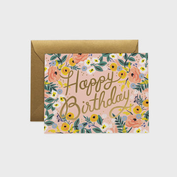 Rifle Paper Co. - Rose Happy Birthday Card
