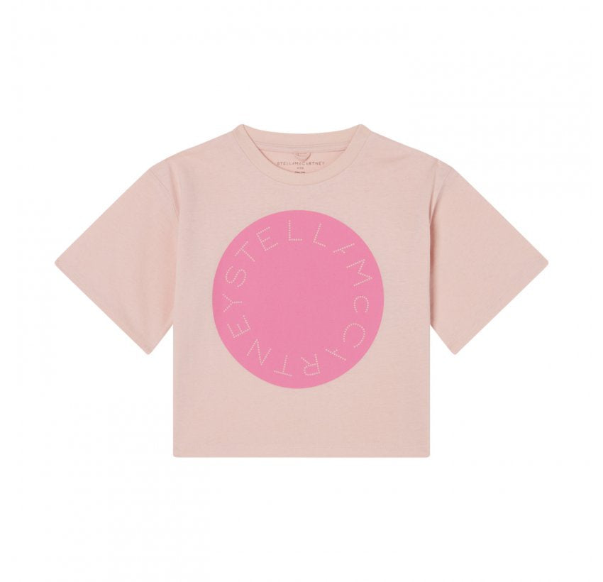 Stella McCartney - Logo Disc Print T-shirt - Pink