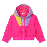 Billie Blush - Hooded Sporty Windbreaker & Jogger Set - Pink Multi