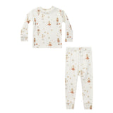 Rylee & Cru - Organic Pajama Set - Ivory Nutcracker