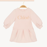 Chloe - LS Sweatshirt Dress - Petal Pink