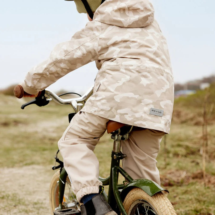 Mini a ture - Matwally Fleece Lined Printed Spring Jacket - Sand Camo