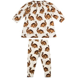 Milkbarn - Organic Cotton Dress & Legging Set - Bunny