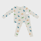 Kyte Baby - Long Sleeve Pajamas - Ecru Roar
